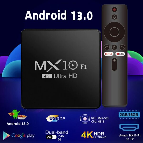 android tv box decoder 2024 4k android 13 mx10 f1 digital wholesale onn certificado smart android tv box