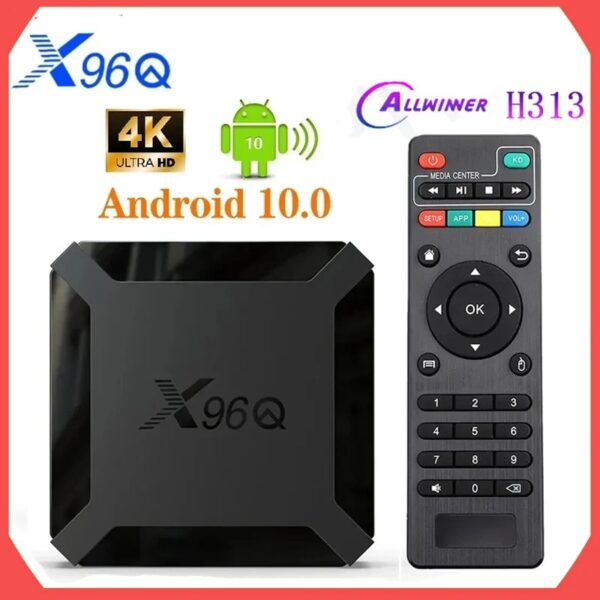 X96Q Android 10.0 TV Box Allwinner H313 Quad Core 4K 2.4G Wifi Smart TV BOX 2GB16G Google Player X96 Media Player Set Top Box - Image 6