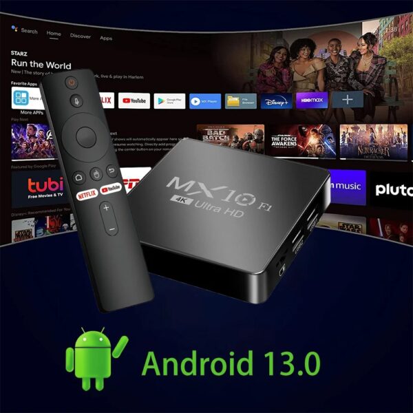 android tv box decoder 2024 4k android 13 mx10 f1 digital wholesale onn certificado smart android tv box - Image 8