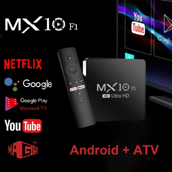 android tv box decoder 2024 4k android 13 mx10 f1 digital wholesale onn certificado smart android tv box - Image 2